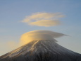 富士山二重笠雲