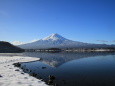 雪に富士山