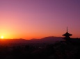 清水寺の夕景