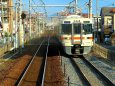 電車の車窓から見た東海道本線