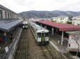 遠野駅と快速はまゆり