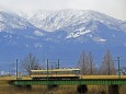 立山連峰背にして