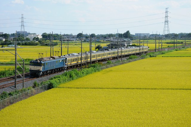 EF64 1030 牽引 211系配給