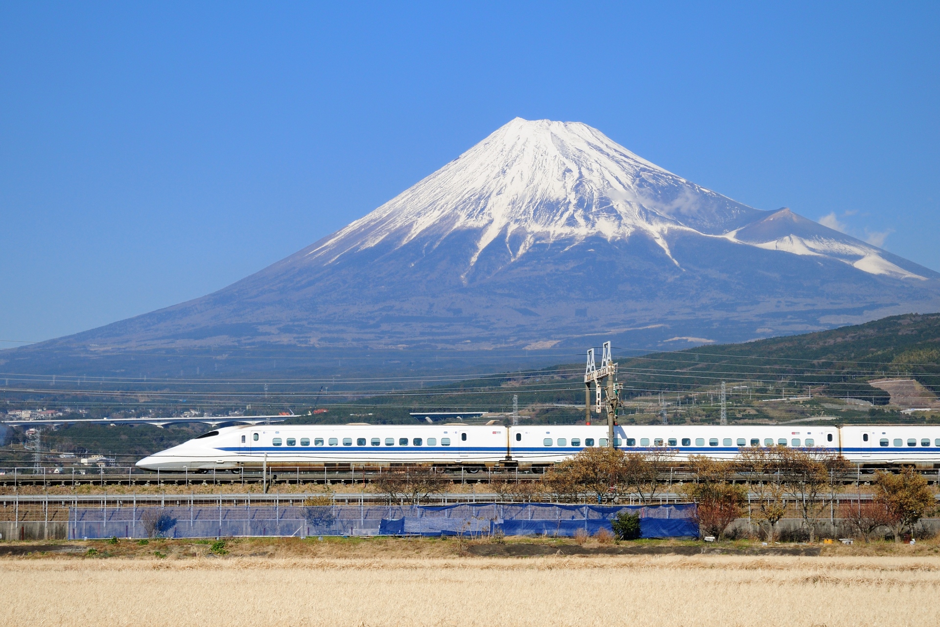 鉄道 新幹線 富士山と700系新幹線 壁紙19x1280 壁紙館