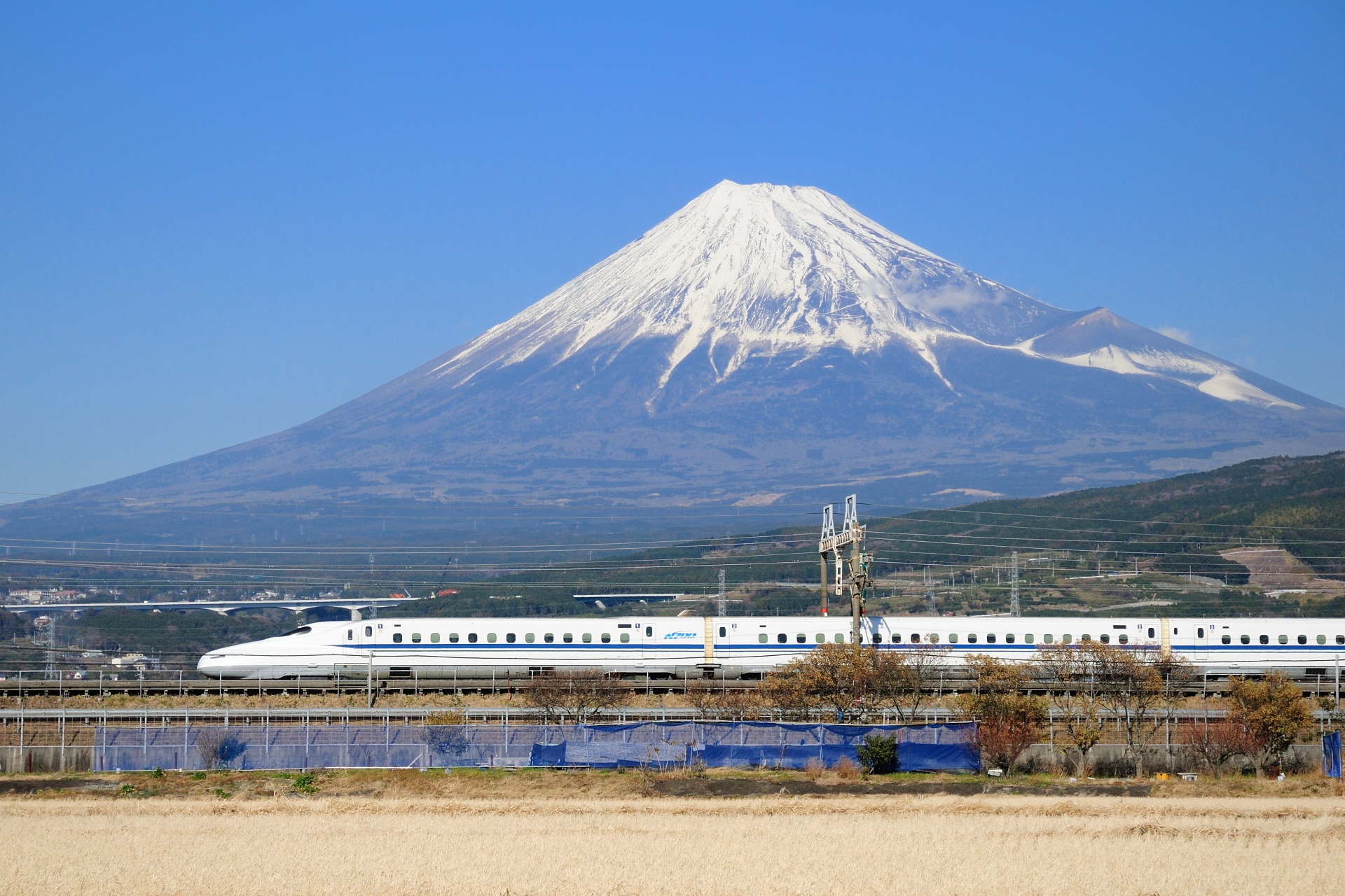 鉄道 新幹線 富士山とn700系新幹線 壁紙19x1280 壁紙館