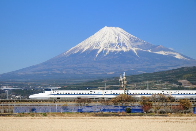 富士山とN700系新幹線