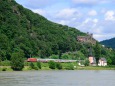 ライン川と古城と鉄道