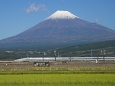 富士山と新幹線500系