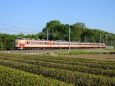 茶畑区間を行く足利大藤まつり号