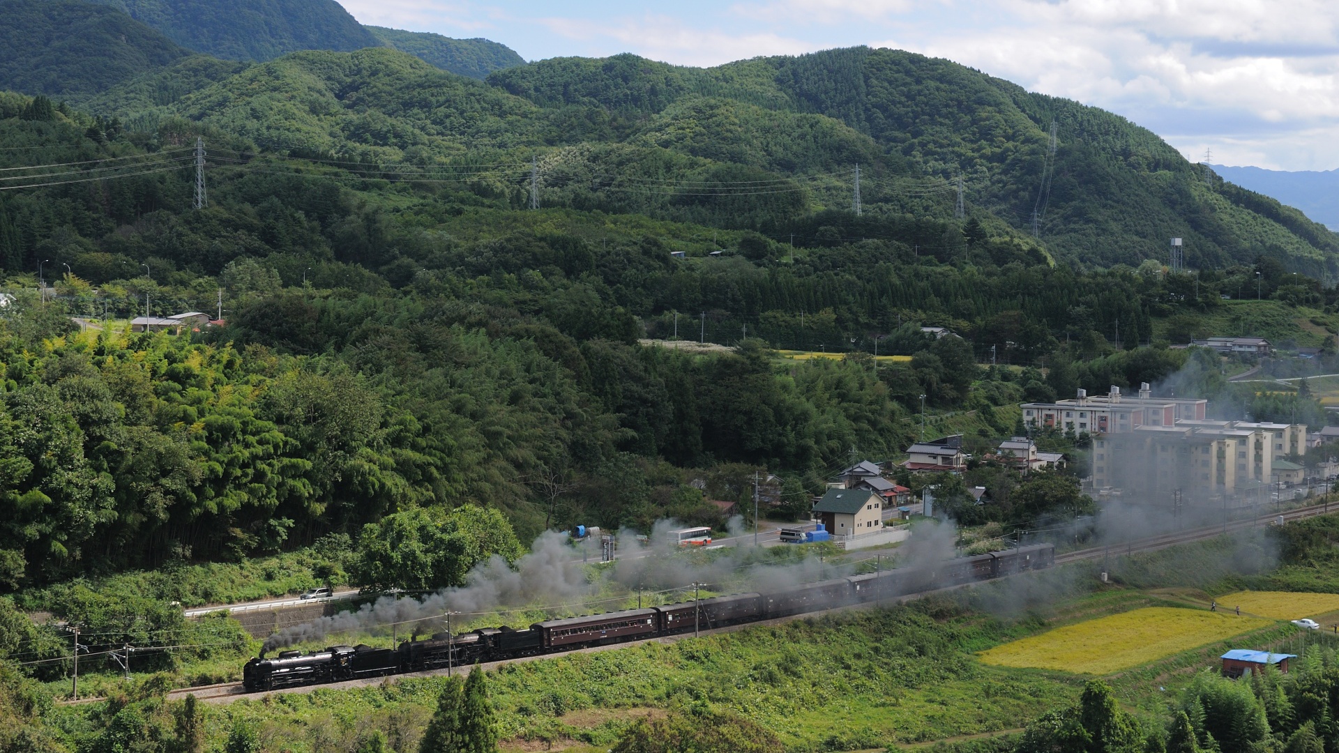 鉄道 蒸気機関車 D51 C61重連 レトロみなかみ 壁紙19x1080 壁紙館