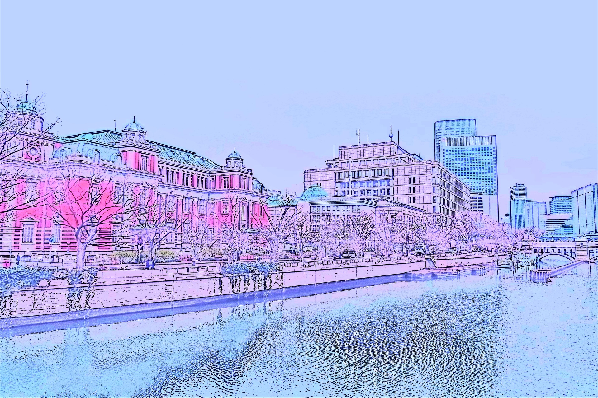 その他 中央公会堂と大阪市役所 壁紙19x1280 壁紙館