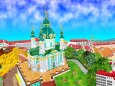 春の聖アンドリーイ教会(キエフ)