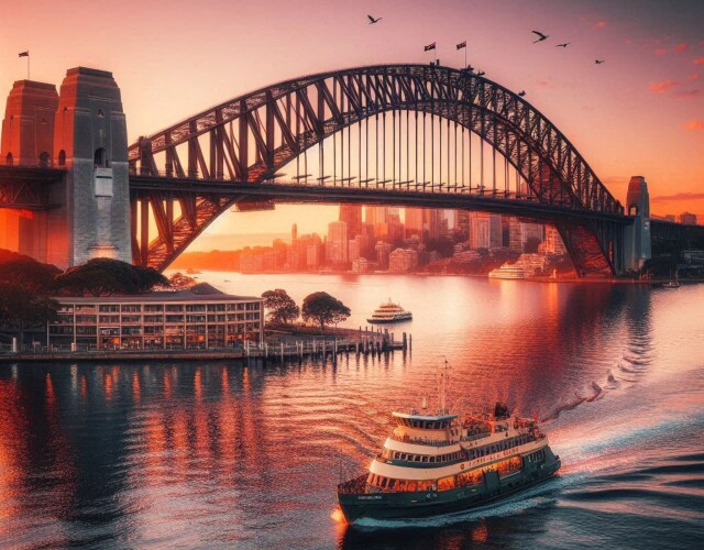 シドニーのハーバーブリッジ