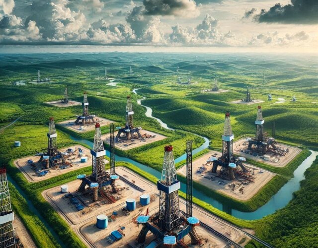 油田地帯