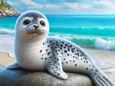 ゴマフアザラシの赤ちゃん