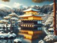 冬の金閣寺
