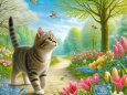 猫の散歩
