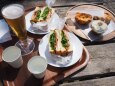 テラスでランチ