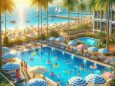 海辺のプール