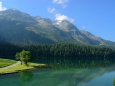 サンモリッツ湖畔の風景