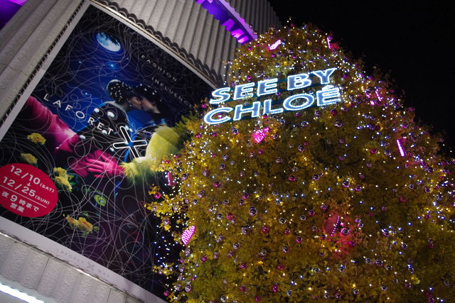 ラフォーレ原宿のクリスマス