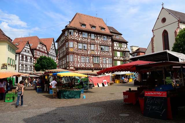 ドイツの街角にて