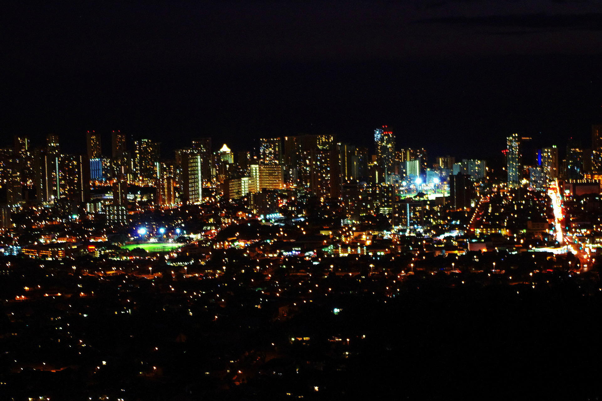 外国の風景 ワイキキの夜景 壁紙19x1280 壁紙館