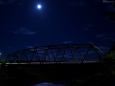 満月と橋