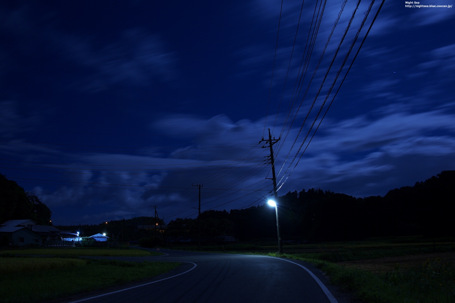 夜景 花火 イルミ 田舎の夜 壁紙19x1280 壁紙館