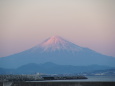 夕日に映える富士山