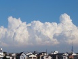 積乱雲 右端に東京スカイツリー