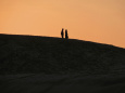冬の夕 鳥取砂丘のシルエット4