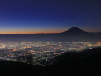 富士山と甲府の夜景