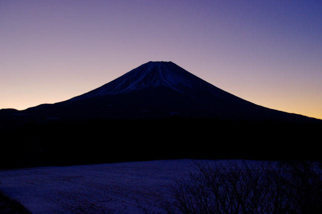 シルエット富士