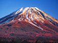 夕焼けの富士山