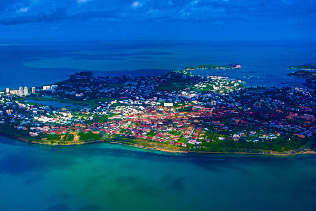 ヌメア市街一望