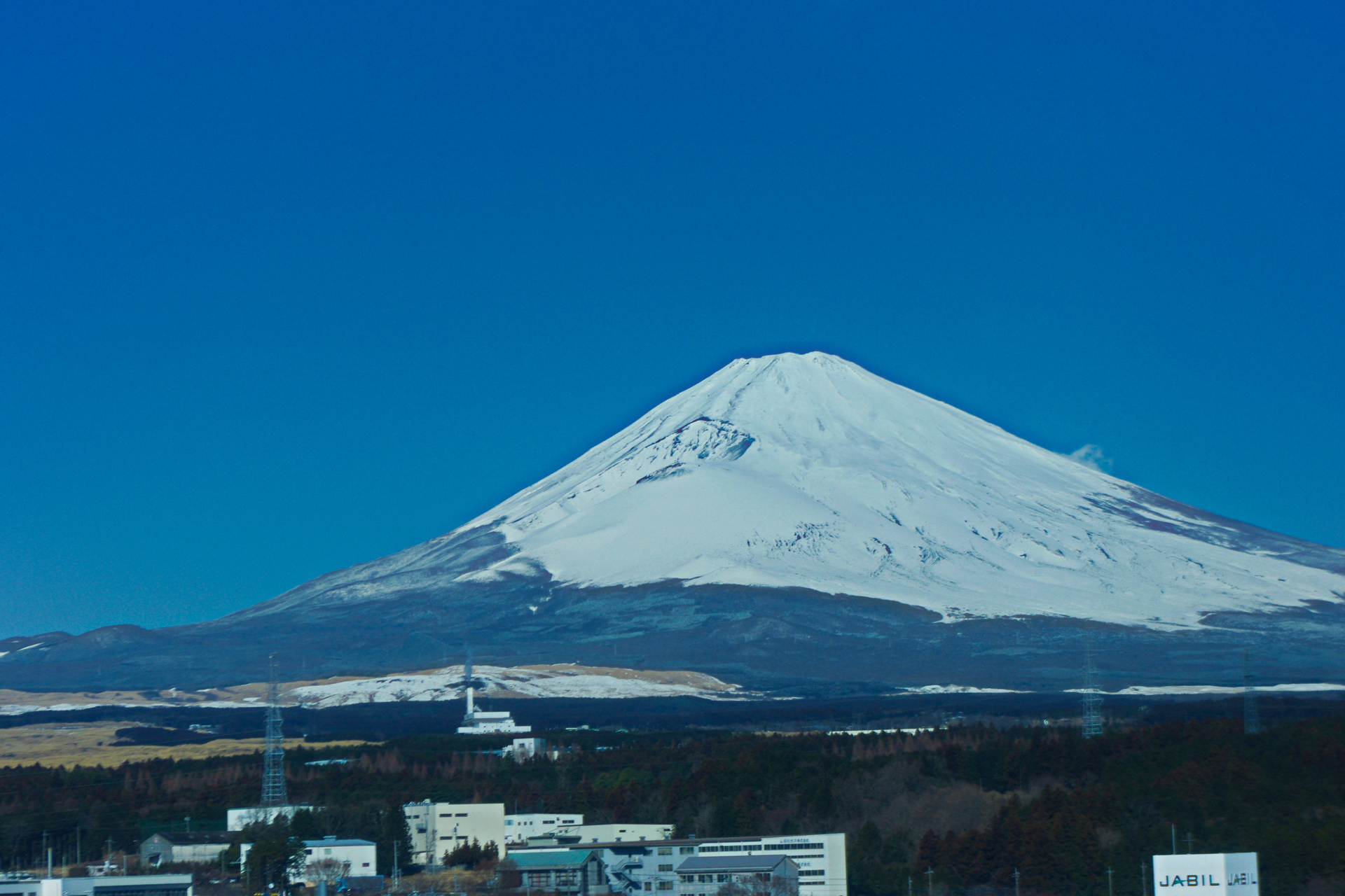 日本の風景 東名高速 足柄付近から見る富士 壁紙19x1280 壁紙館