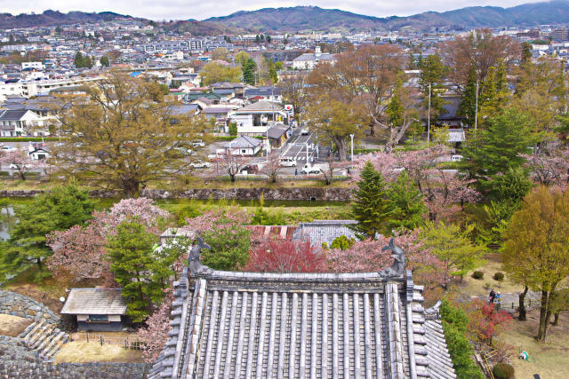 松本城・天守閣からの眺め