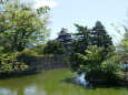 北方向から見た松本城