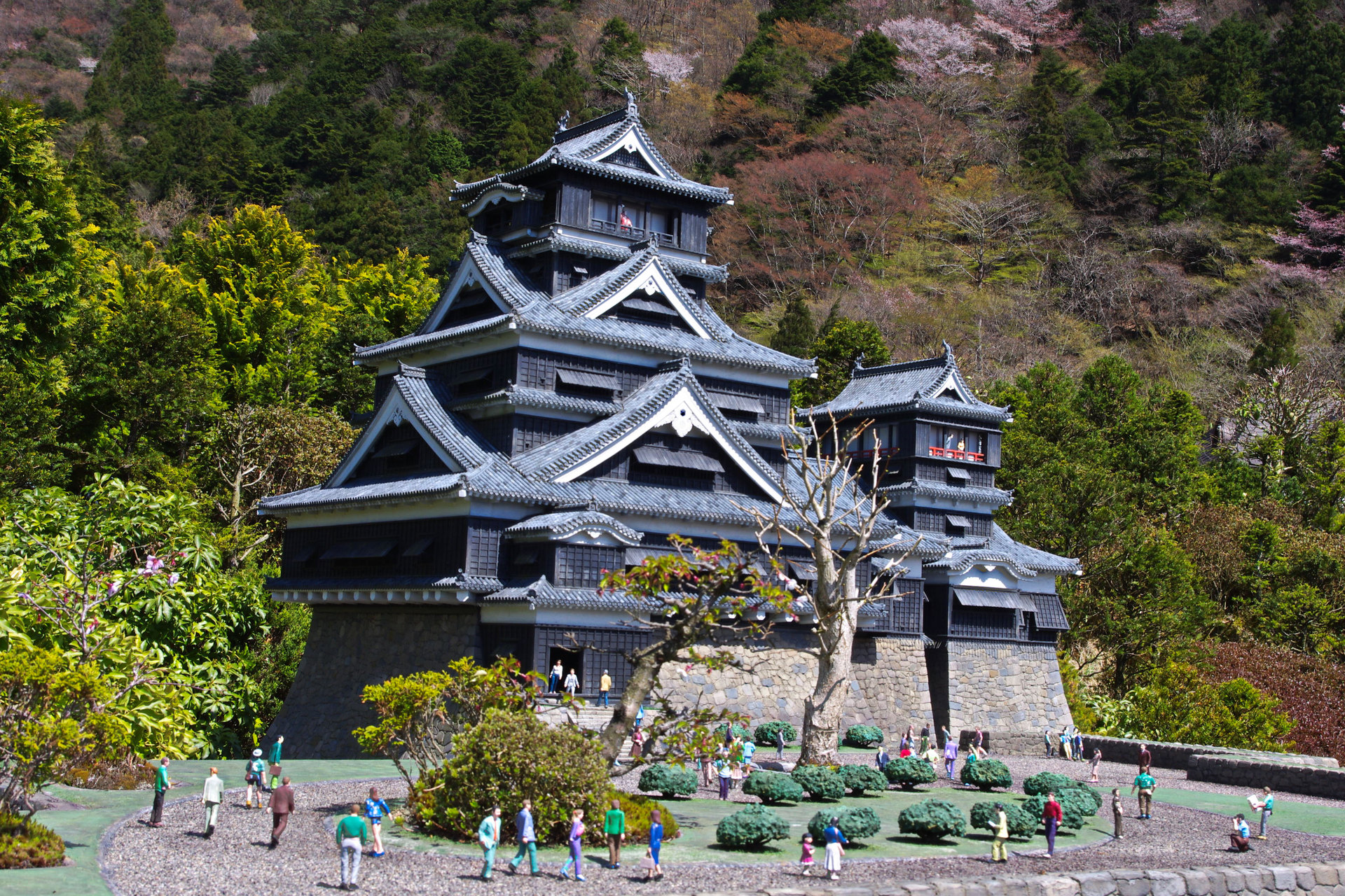 日本の風景 東武ワールドスクウェアの熊本城 壁紙19x1280 壁紙館