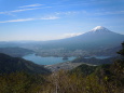 峠からの富士山と河口湖
