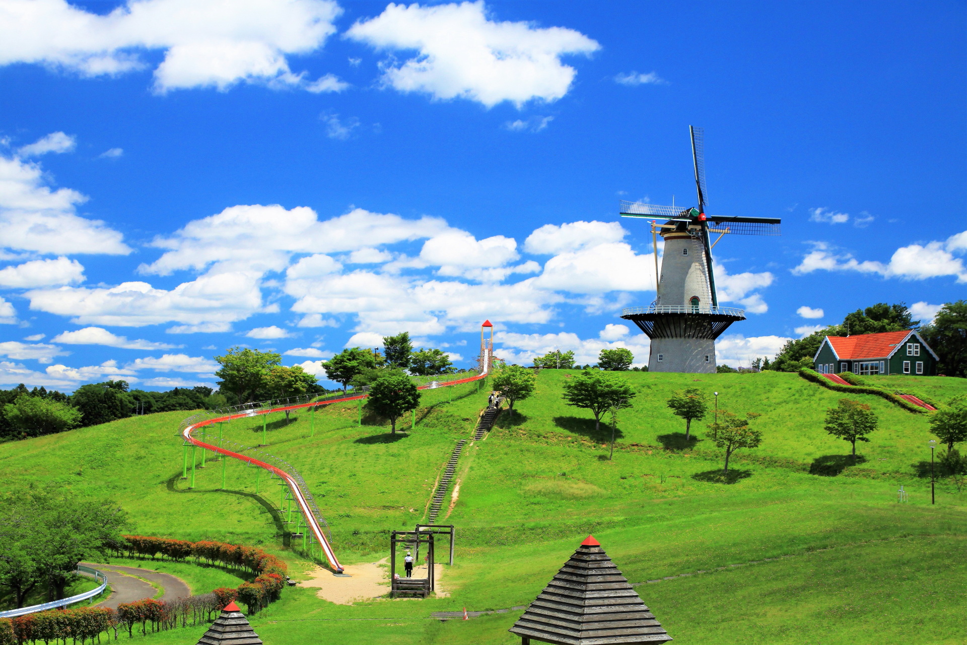 日本の風景 メルヘンの丘 壁紙19x1280 壁紙館