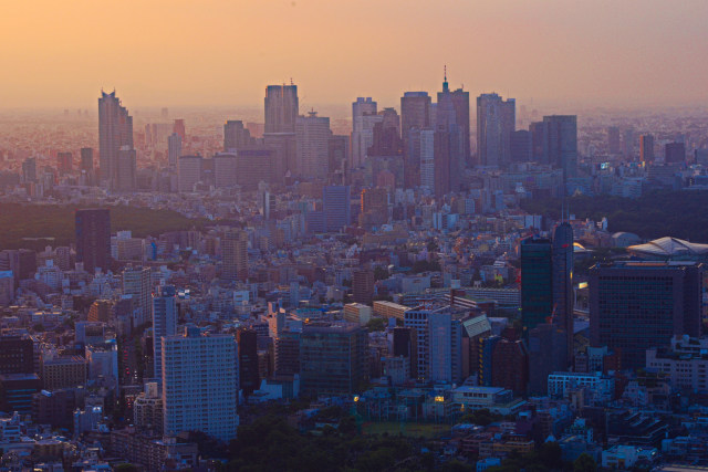 黄昏の新宿副都心