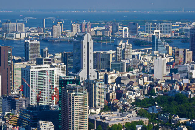 東京シティビューお台場と東京湾