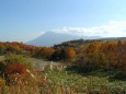 秋の八幡平から岩手山を望む