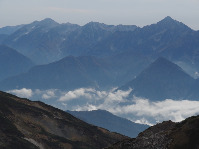 剱岳を望む