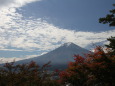 富士山にうろこ雲？
