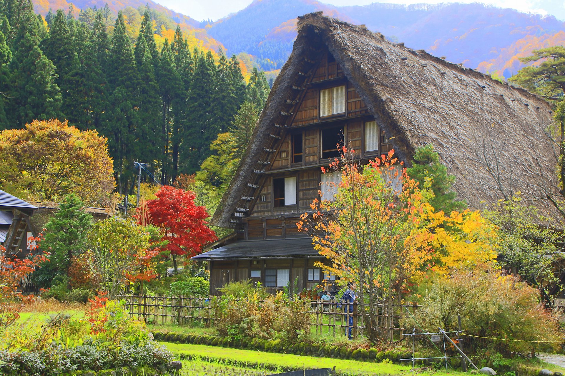 日本の風景 白川郷の秋 壁紙19x1280 壁紙館