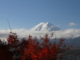 富士山に雲