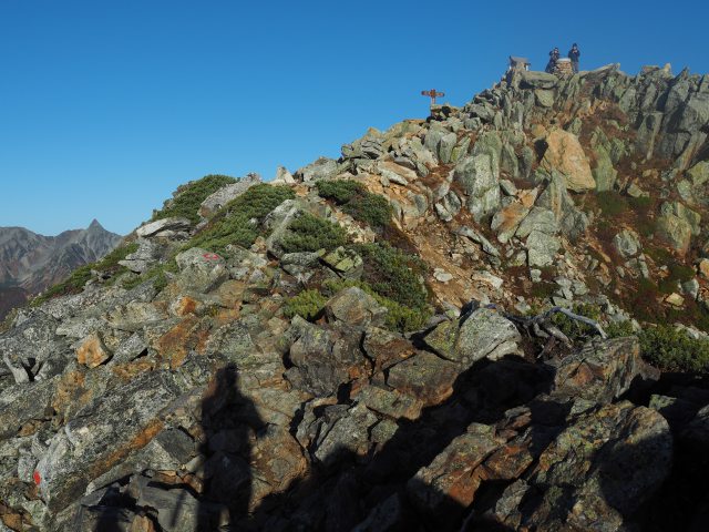 常念岳山頂